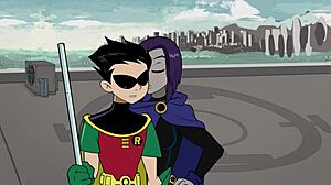 Teen Titans 18+'dan Raven Mastürbasyon Yaparken Yakalandı, 18Titans Bölüm 4