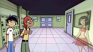 Kawan perempuan goth masturbasi panas di Amity Park tanpa sensor