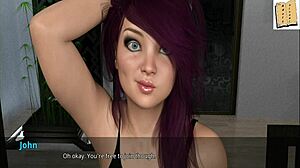 Horúca brunetka hltá veľký kokot