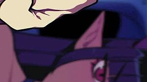 Hé, bekijk Vampira die die hete lading zuigt!