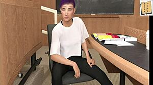 बीइंग ए डिक में चिक रूट 15 एक्सप्लोर करें बड़े स्तन वाली ब्लॉन्ड के साथ 3D कॉलेज सीन में