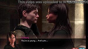 Όμορφη μαύρη MILF γεμίζει με σπέρμα σε διαφυλετική απαγορευμένη 3D hentai