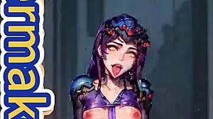 ai art tiktok dance compilation with frieren, toga, and eva in 3d anime